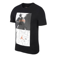 تي شيرت Air Jordan رجالي بأكمام قصيرة مطبوع عليه صور باللون الأسود BV5459-010