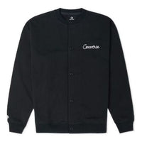 Converse Chain Stitch Elevated Cardigan Pullover 'Black' 10024582-A01