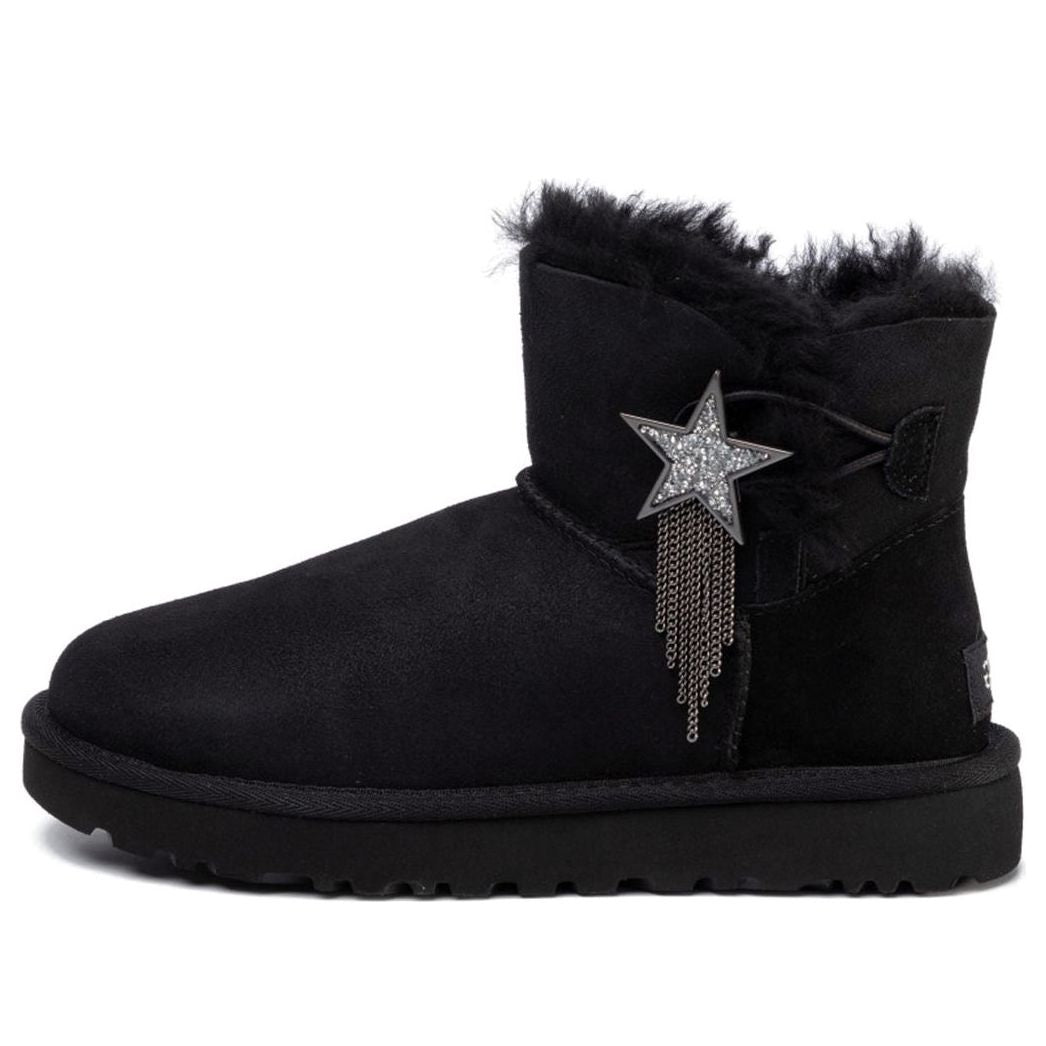 (WMNS) حذاء UGG Mini Bailey Star Snow Boots أسود 1108930-BLK