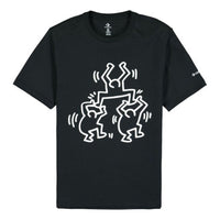 (WMNS) Men's Converse x Keith Haring Crossover Cartoon Pattern Round Neck Short Sleeve Black 10022254-A01