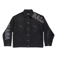 Balenciaga Outline Large Fit Jacket 'Black' 767949TNW111672