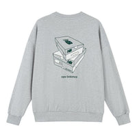New Balance Casual Graphic Sweatshirt Asia Sizing 'Grey' AMT33365-SEY