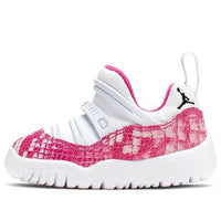 (TD) حذاء Air Jordan 11 Retro Little Flex "Pink Snakeskin" BQ7104-106