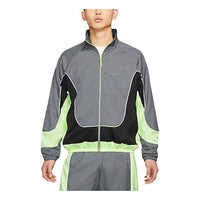 جاكيت كرة سلة رياضي منسوج من Nike Throwback Colorblock بياقة واقفة CV1932-084