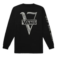 حذاء رياضي كاجوال مطبوع من Vans بتصميم زوجين باللون الأسود VN0A4MUSBLK