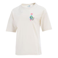 (WMNS) PUMA Downtown Graphic Printing Casual Sports Shirt Round Neck Short Sleeve Creamy White 533050-73