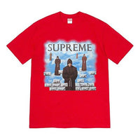تي شيرت Supreme FW19 Week 1 Levitation مطبوع بأكمام قصيرة للجنسين باللون الأحمر SUP-FW19-069