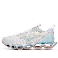 (WMNS) حذاء Mizuno Prophecy 11 ممتص للصدمات وقابل للتنفس باللون الأزرق والوردي J1GD220040