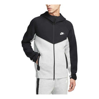 جاكيت Nike Tech Fleece Windrunner بغطاء رأس "رمادي أسود" FB7921-064